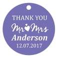 thumbnail image 1 of 100 PCS Mr & Mrs Personalized Wedding Favor Gift Paper Tags Thank You Custom Made Hang Tags, 1 of 1
