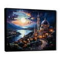 thumbnail image 2 of Designart "Capri Dreams in Navy Blue Italy" Italy Floater Framed Canvas Art Print, 2 of 7