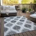 thumbnail image 6 of Addison Rugs Chantille Indoor/Outdoor Transitional Ikat Gray Washable Rectangle Rug, 3' x 5', 6 of 6