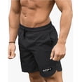 thumbnail image 3 of Men's Fitness Running Pants Summer Black Stretch Breathable Cool Shorts, 3 of 5