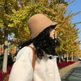thumbnail image 3 of SikaFu Spring And Autumn Hat Women's Net Red Beggar Hat Wool Fisherman Hat Korean Version Fashion Variety Travel Casual Barrel Hat, 3 of 9