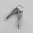 thumbnail image 3 of serony Stainless Steel Keychain Flathead Screwdriver and Cross Screwdrivers Key Ring, 3 of 4