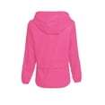 thumbnail image 3 of Chubasquero Avoogue, cortavientos ligero e impermeable, color rojo rosa, 3 of 6