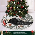 thumbnail image 3 of Ryvnso Christmas Tree Skirt Beautiful Flower Bird Xmas Tree Skirts Ornament Home Decorations 47.2", 3 of 6