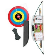 Bear Archery 1st Shot Youth Bow Set Includes Arrows, Armguard, and Arrow Quiver Recommended for Ages 4 to 7 Hunter Green