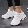 thumbnail image 3 of Women's Platform Sneakers Wedges  Lace Up Shoes Increase Fashion Sneakers for Womens Girls, 3 of 6