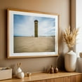 thumbnail image 4 of The WWII Obervation Tower - Rehoboth Beach Delaware Photography Beach Coastal Ocean Minimalist Landscape Oak Framed Wall Art Print 5 x 7 inches, 4 of 6