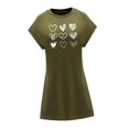 thumbnail image 4 of Vestido corto de verano para mujer, vestido tipo jersey para viajes, viajes, citas en la playa L, 4 of 7