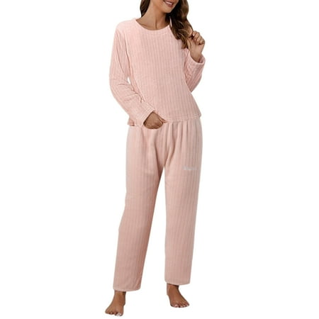 

Soighxzc Layer Thermal Underwear Cold Weather Warm Comfy Pajamas 2 Piece Base Women s Long Pajama Suit One Size B