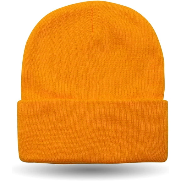 Beanie Hat for Men Women Cuffed Winter Hats Knit Soft Warm Skull Cap