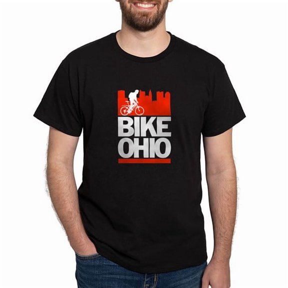 CafePress - Bike Ohio T Shirt - Men's Classic Cotton T-Shirts