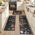 thumbnail image 3 of Findosom Kichen Rug Set of 3,Non Slip Machine Washable Kitchen Runner Rug for Floor,Spices Farmhouse Kitchen Rugs Absorbent for Sink,Hallway,Office,Kitchen Decor,Black 19"x32"+19"x48"+19"x60", 3 of 7