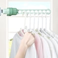 thumbnail image 1 of Colgador de ropa de 8 agujeros Marco de ventana Clip Tendedero Colgador de ropa (Verde) Likrtyny Oficina Multiescena Multifunción, 1 of 9