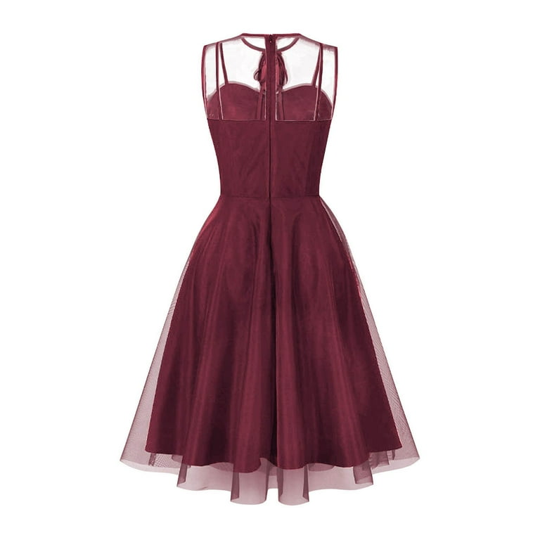 qolati Cocktail Dresses for Women Lace Sheer Tulle Short Homecoming Dresses 2024 Sleeveless Smocked Swing Midi Dress Formal Prom Party Gown - Walmart.com qolati Cocktail Dresses for Women Lace Sheer Tulle Short Homecoming Dresses 2024 Sleeveless Smocked Swing Midi Dress Formal Prom Party Gown - Walmart.com