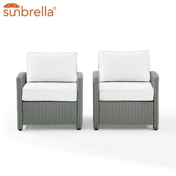 Bradenton 2Pc Outdoor Armchair Set - Sunbrella- 2 Armchairs