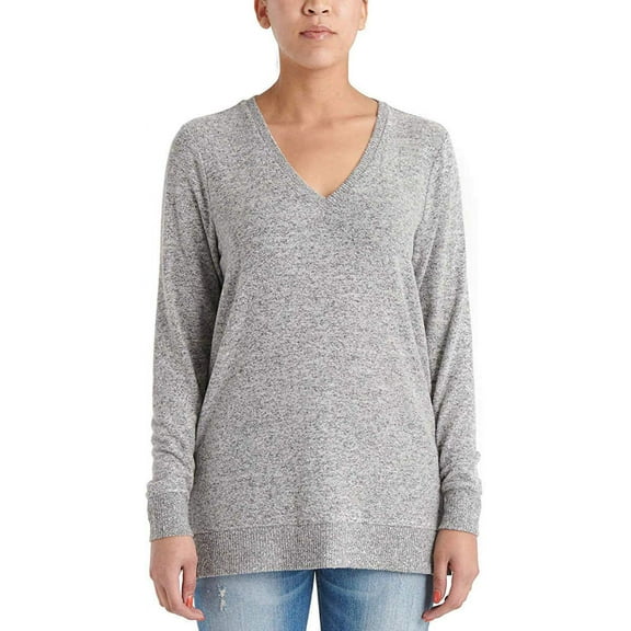 Lucky Brand Women's CrewNeck Sweater Heather Grey L