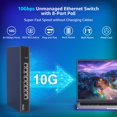 thumbnail image 2 of Conmutador PoE Yuanley de 8 puertos 10G no administrado con 110 W de potencia, 2 of 8