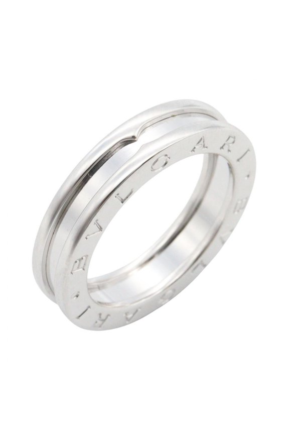Pre-Owned BVLGARI B-zero1 Ring, 1-band ring, 18KWG (white gold), men's and women's,...