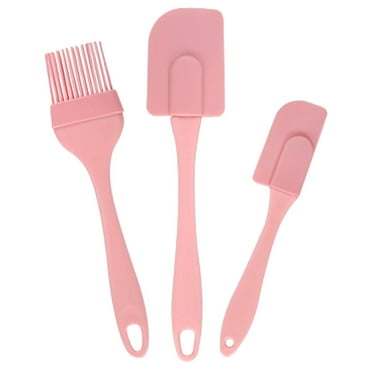 3 Pcs Silicone Baking Tools Small Spatula Scraper Spatulas Flatware Oil Brush Set Turner
