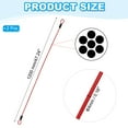 thumbnail image 2 of Uxcell Vinyl Coated Stainless Steel Cable with Loops, Flexible Wire Rope Security Chain Lanyard Lock for Outdoor Lighting Red 5/32"x4 ft, 2 of 7
