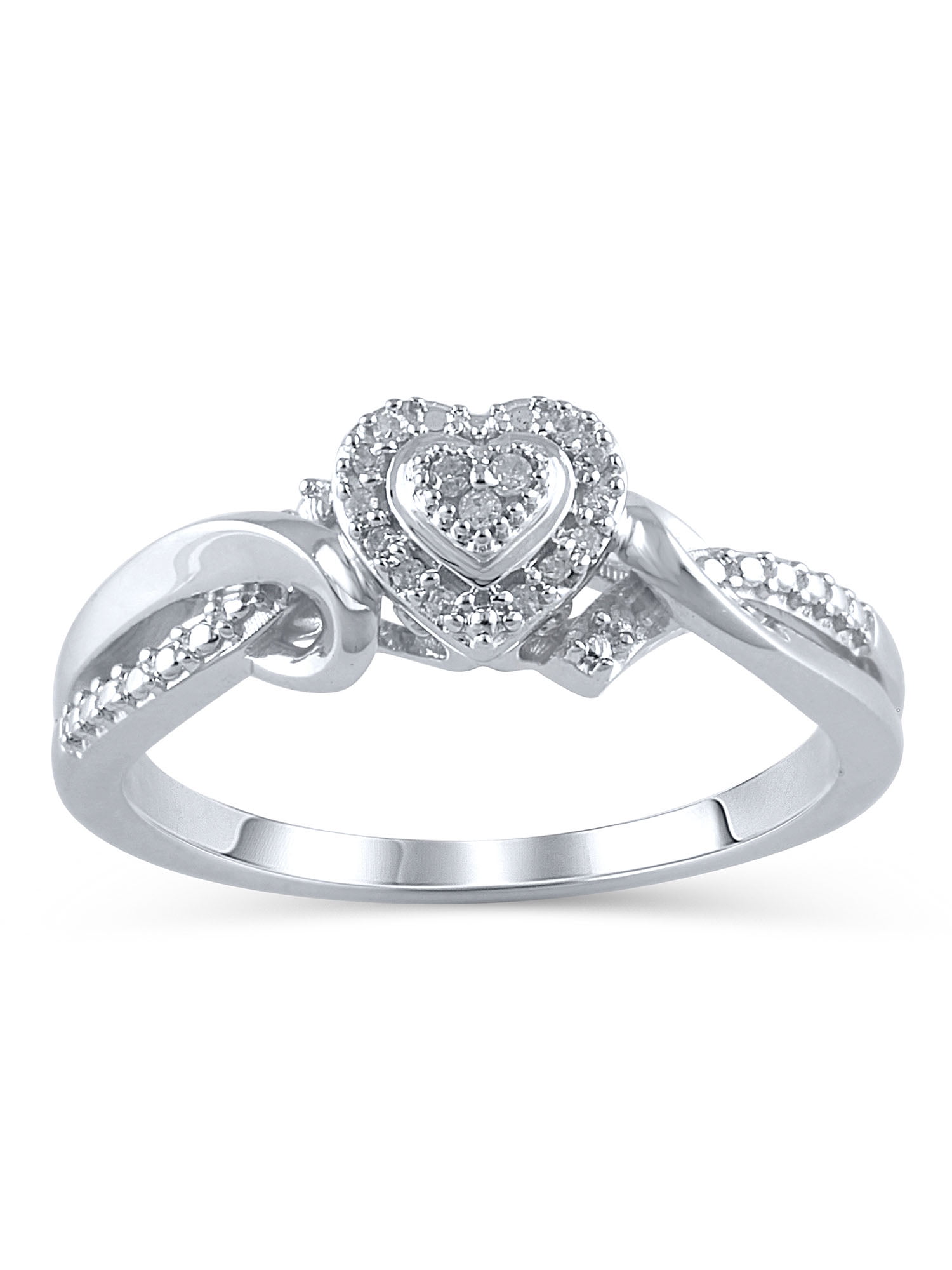 Hold My Hand 1/20 Carat T.W. Diamond Sterling Silver Promise Ring