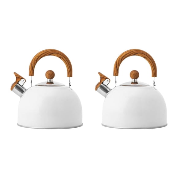 Hervidor con silbato Bewildely de acero inoxidable 3 litros antiescaldaduras para cocina de inducción
