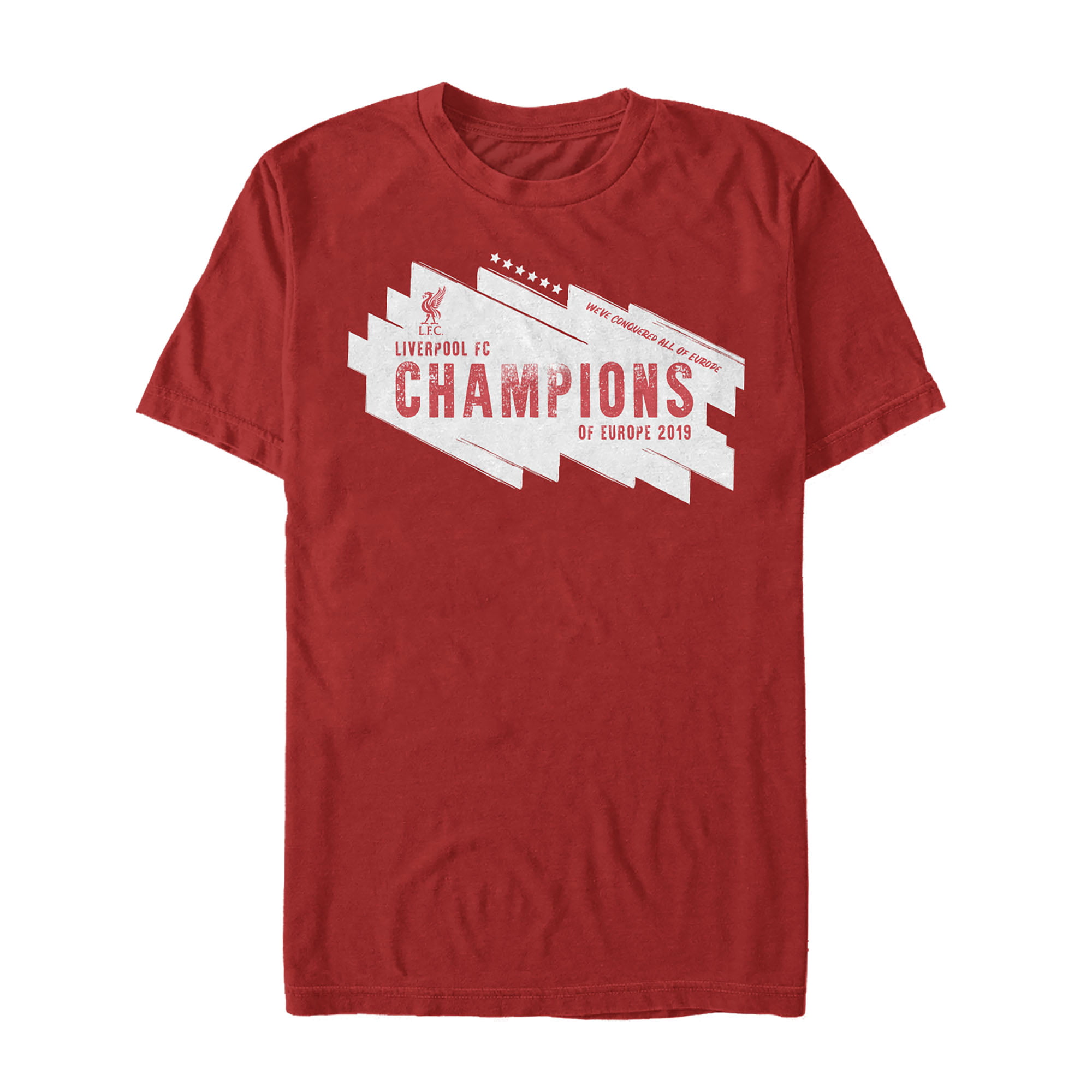 Liverpool Football Club Fan Football Printed Retro T Shirt Champions of Europe 