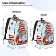 thumbnail image 2 of Naloa Funny Christmas Gnome Print Durable Canvas College Rucksack,Laptop Excursion Backpack,Travel Notebook School Backpack,Bookbag For Men Women, 2 of 5