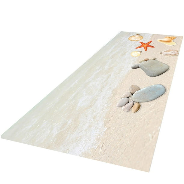 Alfombras rectangulares en liquidación. Decoración para el hogar. Felpudos, pasillos, alfombras de baño, mesitas de noche, porches, lavanderías, entradas y casas de campo. Seaside 40x120cm