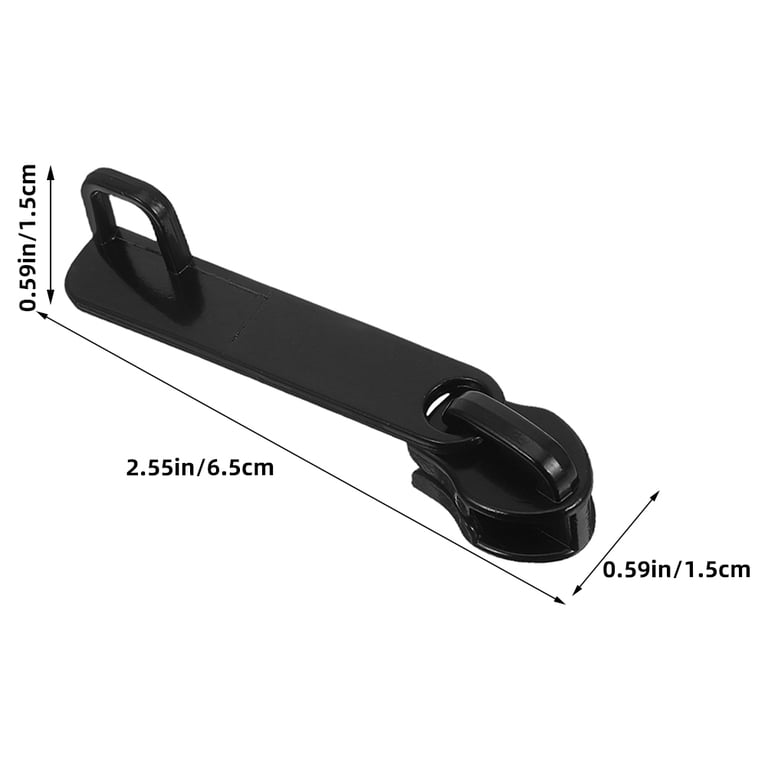 AIDETRIP ブラック フルジッパー タッパー WHAMVOX 6-Pack Nylon Zipper Pulls with Lock Hole, Single-Layer