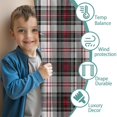 thumbnail image 3 of Blackout Kids Curtains,Gray Red Plaid Checkered Pattern Childrens Insulated Curtains Set Of 2,Bedroom Essentials,Toddler Room Decor 42"x84", 3 of 5