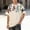 Beige, variant on Men's Summer Casual Loose Fit Crew Neck Short Sleeve T-Shirt for Everyday Relaxed Style and Comfort