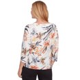 thumbnail image 2 of Alfred Dunner Womens Petite Watercolor Floral Crewneck Top, 2 of 4