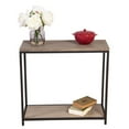 thumbnail image 4 of Eccostyle 2-Tier Solid Bamboo Steel Frame Console Table - Brushed Gray, 4 of 7