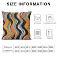 thumbnail image 6 of Acheng  Orange Grey Black Stripes Reversible Throw Pillow Covers Geometric Pillow Covers Home Decor for Geometry Square Cushion Covers Set of 2 Modern Striped Art Abstract Art White, 6 of 6