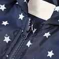 thumbnail image 5 of Zanarzt Girl Baby Kid Waterproof Toddler Rain Jacket Kids Cartoon Windbreaker Coat Baby Zip Hooded Outerwear Fall Spring Raincoat Dark Blue,2-3 Years, 5 of 9