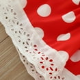 thumbnail image 6 of Youmylove Girls Sleeveless Valentine's Day Dot Printed Romper Lace Bodysuits Dress Headbands Outfits Casual Cartoon Clothing, 6 of 7