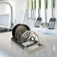 thumbnail image 3 of Pot Lid Organizer Rack, Pot Lid Holder Pan Lid Organizer Rack, Pot Lid Holder Organizer Rack, Kitchen Organizer Rack for Pot Lids, Pot Lid Storage Cabinet Door/Wall Organizer, 3 of 5
