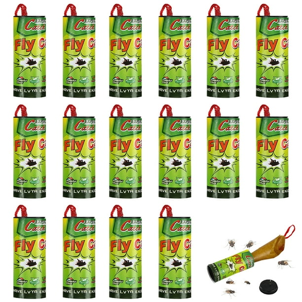 Cinta Para Atrapar Moscas, Accesorio Para El Hogar, Para Interiores Y Exteriores, Cintas Para Atrapar Moscas, Pegamento Para Atrapar Insectos, Pegatinas Para Atrapar Insectos De Papel 16 Piezas Guardurnaity HA036342-00