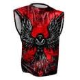 thumbnail image 3 of Pattern Print Muscle Tank For Retro Athletic Sleeveless Shirt Suitable For Daily Casual Wear And Gym Workout, 3 of 3