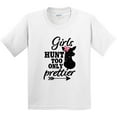 thumbnail image 3 of Inktastic Hunting Girls Hunt Too Only Prettier with Doe and Arrow Youth T-Shirt, 3 of 5