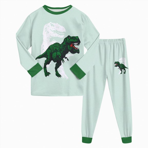 UAYOTSE Toddler Boys Girls Pajamas 2-Piece Kids Pjs Set Soft Stretchy Long Sleeve Top and Pants Sleepwear 3M-8T ,Sizes 8-9 Years