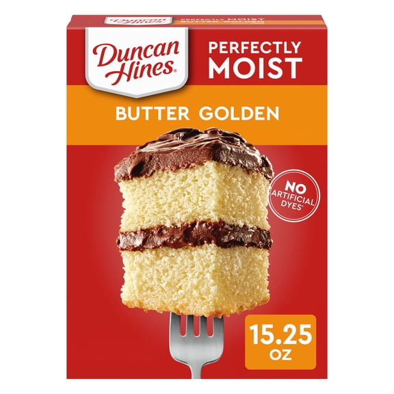 Duncan Hines Butter Golden Flavored Cake Mix, 15.25 oz.
