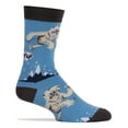 thumbnail image 2 of OoohYeah Mens Meh-Teh Funny Crew Sock, Yo Yeti, Novelty Colorful Socks, 2 of 3