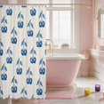 thumbnail image 3 of Erosebridal Cherry Shower Curtain 72Wx78L Sky Bath Curtain, Sky Cherry, 3 of 5