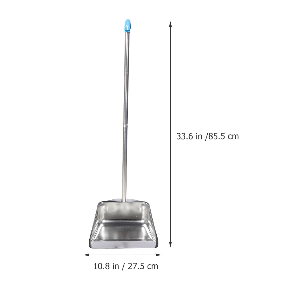 Stand Up Dustpan Room Cleaning Dustpan Stainless Steel Long Handle
