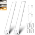 thumbnail image 1 of Luz Led Con Sensor De Movimiento,Lostrain Luces para Debajo del Cl&oacute;set 1800mAh Recargable USB 3 Colores,L&aacute;mpara Debajo de Armario Magn&eacute;ticas para Gabinete Cocina Dormi, 1 of 7