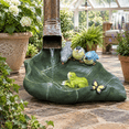 Resin Splash Cute Frog Handcrafted Gutter Downspout Splash Block & Extension ...