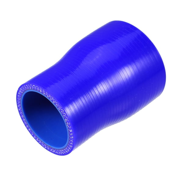 Unique Bargains 38-48mm 1.5"-1.9" ID Straight Silicone Reducer Hose Silicone Hose Coupler Intercooler Tube Blue for Car