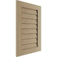 thumbnail image 2 of Ekena Millwork 14"W x 15"H Timberthane Rough Cedar Vertical Faux Wood Non-Functional Gable Vent, Primed Tan, 2 of 5